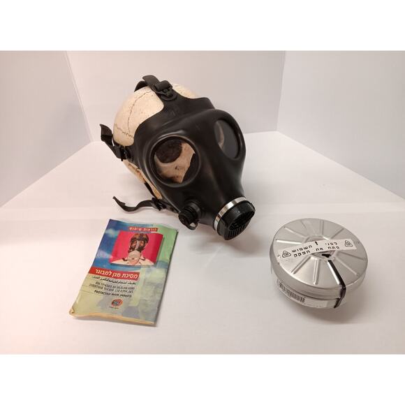 Israeli Protective Gas Mask With 40MM NATO NBC Filter Sealed Original Prepper